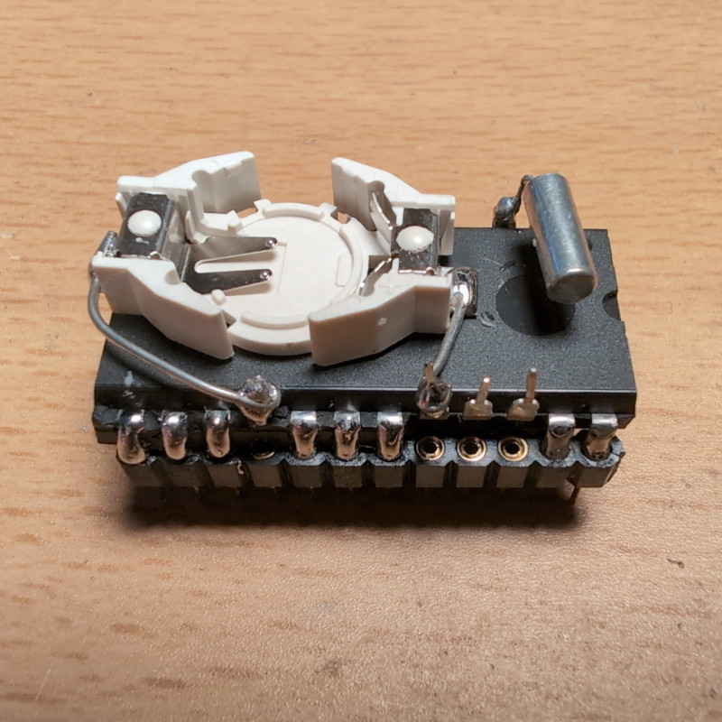 RTC module CR1220 holder mod