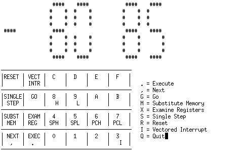 Intel SDK-85 Emulator Display/Keyboard Mode