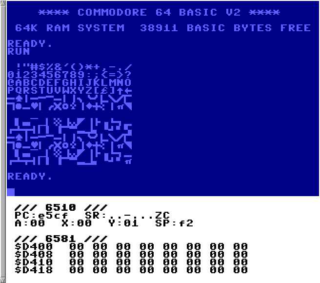 tmce64 with the style64.org TTF font.